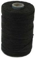 high-quality black waxed irish linen crawford cord 4 ply - spool 420001 logo