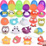 🐠 prefilled bath toys squirters set - 12 pcs sea animals bath toys for toddlers - easter egg fillers, party favors, basket stuffers логотип