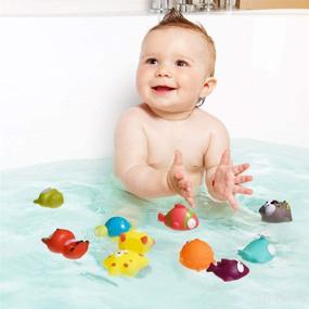 img 1 attached to 🐠 Prefilled Bath Toys Squirters Set - 12 PCs Sea Animals Bath Toys for Toddlers - Easter Egg Fillers, Party Favors, Basket Stuffers