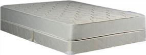 img 1 attached to Twin Beige Innerspring Mattress Set With Greaton Gentle Firm Tight Top And 8" Split Metal Box Spring/Foundation For Optimal Support
