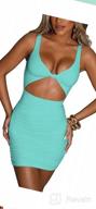 img 1 attached to Kaximil Sleeveless Cut Out Ruched Bodycon Mini Dress For Women'S Club Party review by Kevin Fuentes