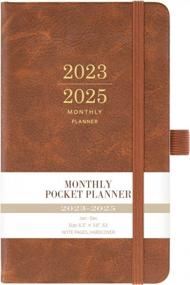 img 4 attached to Stay Organized For Years To Come With 2023-2025 Monthly Pocket Planner/Calendar - 36 Months, Pen Holder, Elastic Closure, And More!