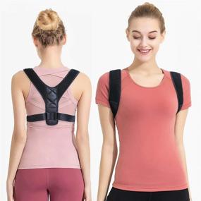 img 4 attached to LeBoLike Posture Corrector For Men And Women - Adjustable And Comfortable Upper Back Brace For Clavicle Support And Providing Pain Relief From Neck Back And Shoulder (Universal)