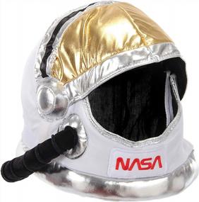 img 2 attached to Kids' Plush Space Helmet: Explore The Universe In Comfort!