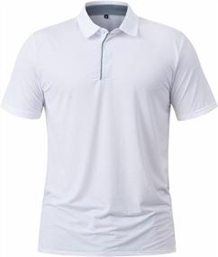 img 3 attached to Quick-Dry Athletic Polo Shirt For Men - Lightweight Tech Material Ideal For Casual, Sport, Running, Workout, Golf - CARWORNIC Performance Polo Shirts