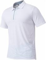quick-dry athletic polo shirt for men - lightweight tech material ideal for casual, sport, running, workout, golf - carwornic performance polo shirts logo