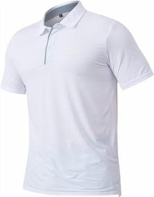 img 4 attached to Quick-Dry Athletic Polo Shirt For Men - Lightweight Tech Material Ideal For Casual, Sport, Running, Workout, Golf - CARWORNIC Performance Polo Shirts