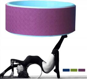 img 2 attached to Purple Wellsem Yoga Tube Roller Wheel For Waist Shaping And Bodybuilding Workout