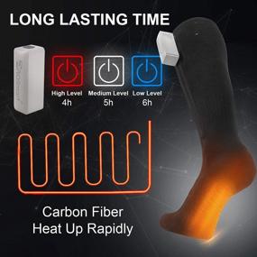 img 2 attached to Unisex PROSmart Rechargeable Electric Heated Socks With Battery Pack For Men And Women