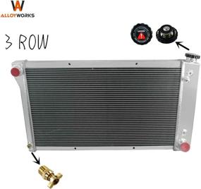 img 4 attached to 🚘 High-Performance 3-Row Radiator for 1967-1972 Chevy/GMC C/K Series C10 C20 C30 Pickup Truck by ALLOYWORKS