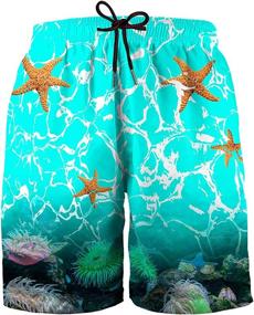 img 3 attached to 🩳 Hgvoetty Galaxy Swim Shorts with Pockets - Boys' Clothing