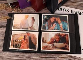 img 1 attached to Preserve Your Memories With RECUTMS PU Leather Photo Album Featuring 200 Black Pages For 4X6 Photos - Perfect For Weddings, Anniversaries, Holidays And More!