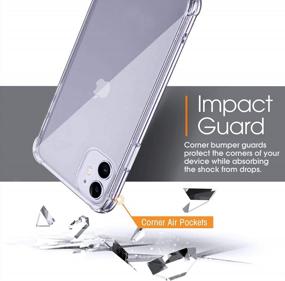 img 2 attached to RooCASE IPhone 11 Pro, Plexis Slim And Lightweight Clear TPU PC Case With Reinforced Tempered Glass Screen Protectors