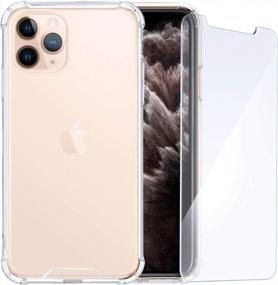 img 4 attached to RooCASE IPhone 11 Pro, Plexis Slim And Lightweight Clear TPU PC Case With Reinforced Tempered Glass Screen Protectors