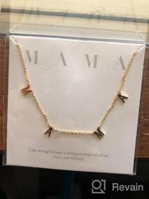 img 5 attached to FERIER 18K Gold Plated Mom Necklace Mother'S Day Letter Necklace For Women Dainty Necklace Mothers Necklace Gifts For Mom