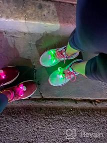 img 5 attached to Jofan LED Shoelaces: Light Up Your Shoes with 6 Pairs in 3 Modes and 6 Colors for Any Occasion