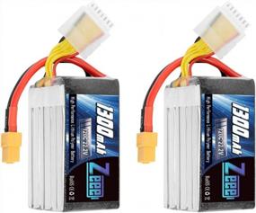 img 4 attached to Zeee 6S Lipo Battery 1300MAh 22.2V 120C With XT60 Plug RC Soft Case Battery For FPV Drone Quadcopter Helicopter Airplane RC Boat Car Racing Models(2 Pack)
