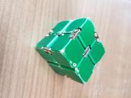 img 1 attached to TheFube Infinity Cube Fidget Desk Toy - High-Quality Aluminum Stress Reliever Toy with Exclusive Case, Durable, Weighty, Alleviate Stress and Anxiety, for ADD, ADHD, OCD (Blue) review by Ronald Taylor