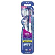 medium oral b radiant whitening toothbrush for enhanced brightness logo