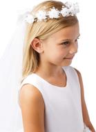 💎 sparkling rhinestone center floral communion accessories along with first communion veils logo