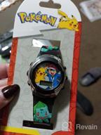 img 1 attached to Colorful Pokemon Kids' Quartz Watch 🔴 with Durable Plastic Strap, Size 16 Inches review by Steven Harper