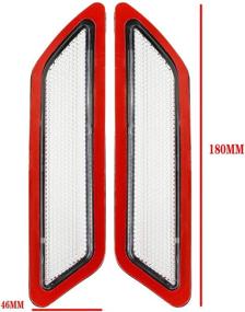 img 3 attached to KYYET Compatible With BMW F30 F31 2012 2013 2014 2015 3-Series Front Bumper Side Marker Reflector Pair(Clear Lens)