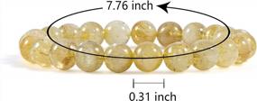 img 3 attached to 8Mm Round Beads Semi Precious Reiki Healing Crystals Handmade Stretch Bracelet - Bivei Natural Gem