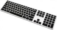 protect your imac keyboard with proelife silicone cover skin - full size and ultra-thin, wired usb mb110ll/b-a1243, ideal for apple lovers (black) логотип