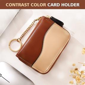 img 3 attached to 👜 Stylish and Secure: APHISON Credit Holder Zipper Handbags & Wallets for Women