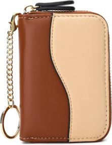 img 4 attached to 👜 Stylish and Secure: APHISON Credit Holder Zipper Handbags & Wallets for Women