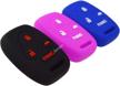 silicone remote key fob cover protector compatible with honda accord crosstour cr-v civic element pilot 3 1 4 buttons logo