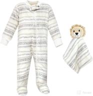 👶 hudson baby baby flannel plush sleep and play set with security toy logo