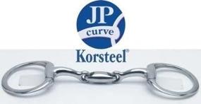 img 1 attached to Improved Comfort And Control: Korsteel JP Oval Mouth Eggbutt For Your Equine Companion