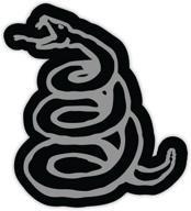 🐍 metallica snake sticker decal - 4x4 inch логотип