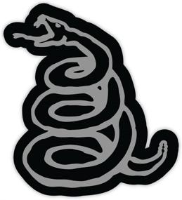 img 1 attached to 🐍 Metallica Snake Sticker Decal - 4x4 Inch