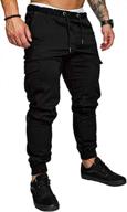 мужские модные джоггеры спортивные штаны - хлопковые штаны-карго спортивные штаны брюки мужские длинные штаны логотип