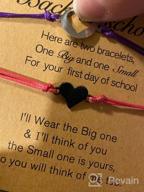 img 1 attached to Adorable Mother Daughter Bracelets - Heart Charm Wish Bracelets with Poem Cards: Perfect Mommy and Me Gift for Birthdays, Holidays, and School review by Patrick Biletnikoff
