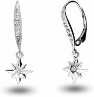серьги с подвесками lecalla flaunt из стерлингового серебра с бриллиантами для женщин и подростков - цвет gh и чистота i1 логотип