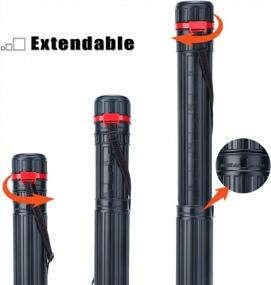 img 1 attached to 2-Pack Small Poster Storage Tube: Extendable For Documents, Blueprints, Artworks & Scrolls