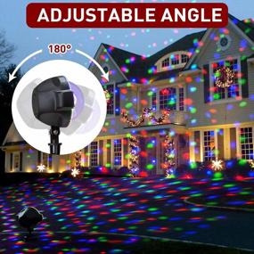 img 1 attached to Create A Magical Winter Wonderland With The PEIDUO LED Party Projector - Perfect For Indoor And Outdoor Holiday Parties And Décor