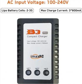 img 3 attached to FUNTECH B3AC Pro Compact 2S-3S RC Balance Charger 7.4V-11.1V For Boats, Planes, Cars And More.