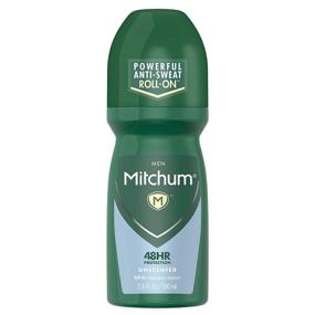 img 4 attached to 🌼 Unscented Mitchum Antiperspirant Deodorant Roll-On for Effective Odor Control
