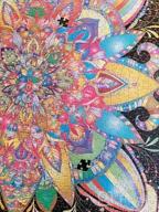 img 1 attached to 1000 Piece Mandala Jigsaw Puzzle - Creative Colorful Black Fantasy Bgraamiens Color Challenge Puzzle review by Jason Sergeantson