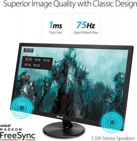 img 3 attached to 🖥️ ASUS VP248QG 1920X1080 Adaptive FreeSync 75Hz Monitor with Tilt Adjustment, Flicker-Free & Blue Light Filter: A Comprehensive Review and Features