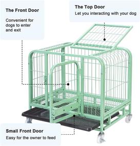 img 2 attached to Jongee Strong Kennel Wheels Outdoor