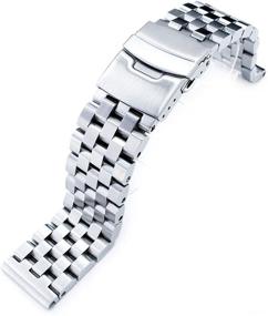 img 4 attached to 22Mm Engineer Stainless Straight Bracelet