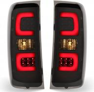 kuafu led tail light lamps w/harness turn signals compatible with 2014-2018 silverado 1500 2500 3500 hd 2015-2018 gmc sierra 3500hd dually models only brake running lights logo