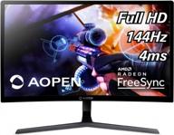 🖥️ aopen 24hc1qr pbidpx 23.6" wqhd(2560x1440)p curved monitor with freesync technology and blue light filter logo