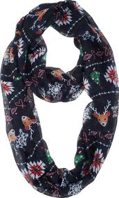 img 4 attached to Vivian Vincent Elegant Christmas Infinity Women's Accessories : Scarves & Wraps