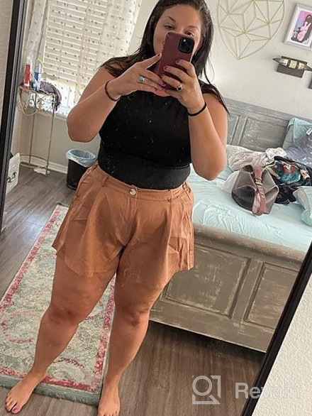 img 1 attached to Floerns Women'S High Waisted Wide Leg Shorts: A Stylish And Comfortable Addition To Your Casual Wardrobe review by Steven Thelin